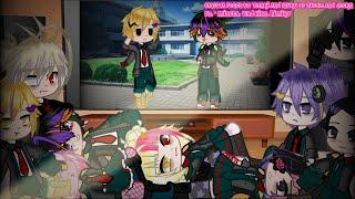 Class 1A react to “Denki And Izuku as Nicole And Jecka.” || Gacha Club || Not._.Pinkyx || Mha x Fnaf