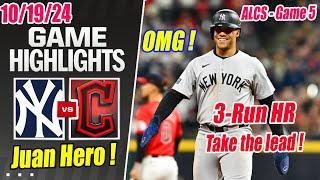 NY Yankees vs CLE Guardians [ALCS] Game 5 Innings [9th +10th] Highlights | MLB Playoffs 2024