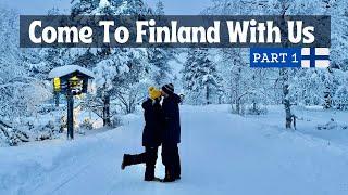 Finland Travel Vlog, Winter Wonderland Part 1| Desi Couple On The Go Travel Series [English Sub]