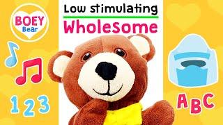 Wholesome Low Stimulation Toddler Show | Emotions & Potty Training video + more | Non Stimulating