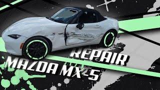 Mazda MX5. Left side repair. Ремонт левой стороны.