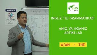 Ingliz tili grammatikasi. Artikllar. Aniq va noaniq artiklllar. (Everything about articles)