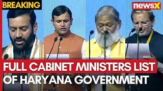 Nayab Singh Saini Takes Oath as Haryana CM for Second Consecutive Term: Full Minister List | NewsX