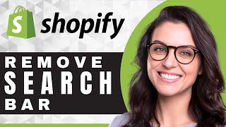 How to Remove a Search Bar | Shopify For Beginners