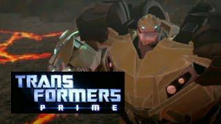 Bulkhead VS Hardshell | Transformers Prime (S2E15)