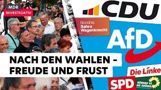 Freude, Frust und Angst – Sachsen und Thüringen nach den Wahlen | Doku