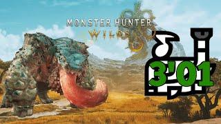 Monster Hunter Wilds Open Beta Hunts - Chatacabra Hunting Horn Solo, 3'01