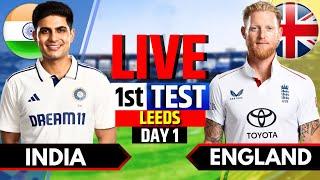 India vs England, 1st Test, Day 1 | Live Cricket Match Today | IND vs ENG Live Match | Last 21 Overs