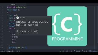 C programming : Reverse a sentence using recursion