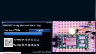 ESP8266 Adapter Board - ESP07/ESP12 compatible NodeMCU Firmware loading and Blinky test