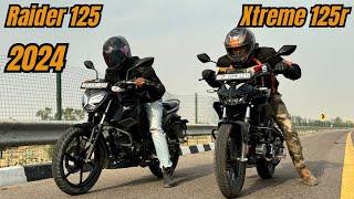 Hero Xtreme 125R vs TVS Raider 125 Drag Race