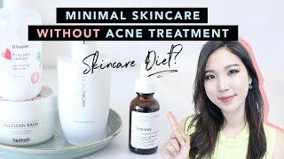 Clear Acne without Acne Treatment : Minimal Acne Skincare Routine #SkincareDiet