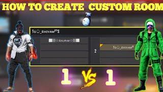 How To Create 1 vs 1 Custom Room In Free Fire Clash Squad || Create 1 vs 1 Custom Room In Free Fire