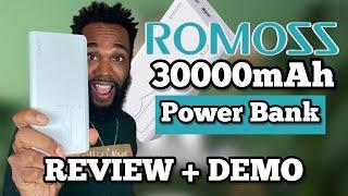 Romoss 30000mah Power Bank Review + Demo