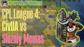 Битва ТОП-2 СНГ команд: CivUA vs Slozhniy Memas | CPL Premier League Season 4 | Civilization 6 BBG