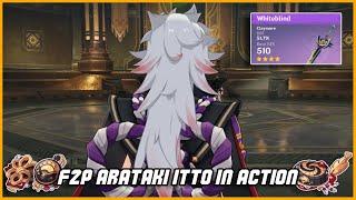 What F2P Arataki Itto looks like (Level 90) | Genshin Impact