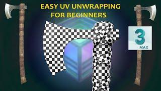 Easy UV Unwrapping for Beginners | 3ds Max Axe Unwrapping