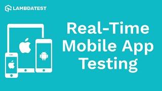 How To Perform Native Mobile App Testing On LambdaTest Platform| Manual Testing | LambdaTest