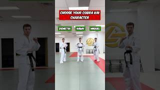 Choose Your Cobra Kai Character | Miguel Diaz #shorts #martialarts #cobrakai