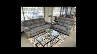 Grey Sofa and Loveseat on Sale With Recliners