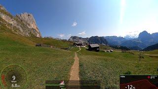 Ultimate 45 minute MTB Fat Burning Cycling Workout Seceda Dolomiti Italy Garmin 4K