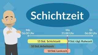 Schichtzeit, Arbeitszeit und Lenkzeit im Güterkraftverkehr