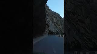 Road and mountains curves