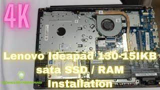 Lenovo ideapad 130-15IKB SSD Upgrade ,  Lenovo Ideapad 130-15IKB  sata SSD  / RAM Installation