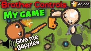 Taming.io BUT My Brother *Controls My Game* #tamingio #iogames