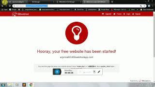 000webhostapp website uploading and database creation