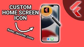 Custom Launcher Icon on Home Screen with Flutter (flutter_launcher_icons) #Flutter #AppDevelopment