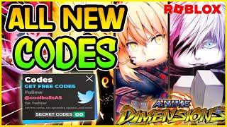 5 NEW CODESALL WORKING CODES for️ANIME DIMENSIONS SIMULATOR️Roblox 2025️ANIME DIMENSIONS ROBLOX