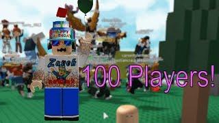 110 PLAYERS IN ROBLOX NATURAL DISASTER SURVIVAL