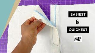 How to sew a FLY FRONT ZIPPER on pants || Sew zipper fly on trouser