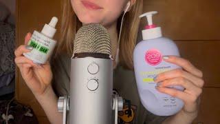 ASMR Tapping on Skincare Products 