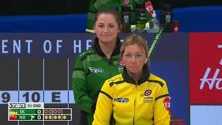 Draw 15. - 2022 Scotties Tournament of Hearts - Barker (SK) vs. McCarville (NO)