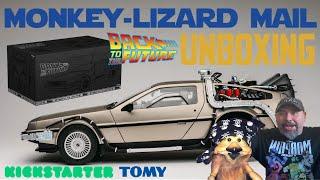 BACK TO THE FUTURE 1:100 SCALE DELOREAN (TOMY / KICKSTARTER) UNBOXING