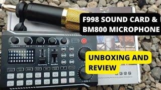 Unboxing the Sound Card F998 & BM800 Microphone Combo!