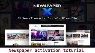 Newspaper X wordpress theme free Activate