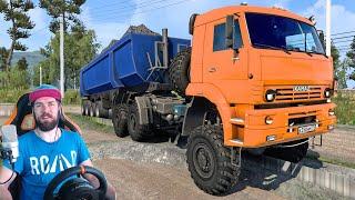 КУПИЛ НОВЫЙ КАМАЗ - Euro Truck Simulator 2 + РУЛЬ CAMMUS C5