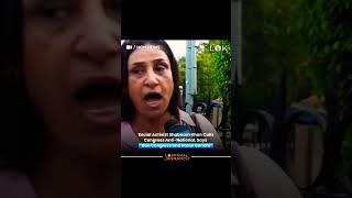 Social activist Shabnam Khan targeted Congress.