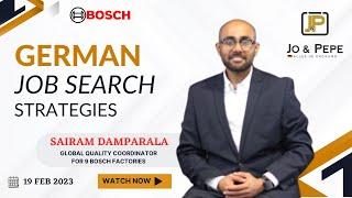 German Job Search strategies | Bosch Germany Global Quality Coordinator