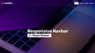 Responsive Navbar in React Using React Router