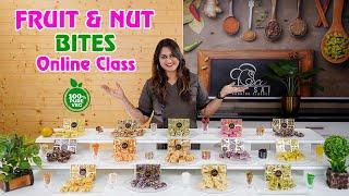 Fruit and Nut Bites Recipe Online Cooking Class ️ 8551855104 8551855107 By Om Sai Cooking Classes