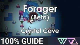 Forager (Beta) - 100% Guide: Crystal Cave (Chests Secret Rooms Walkthrough)