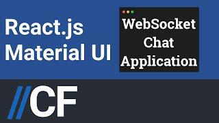 React - WebSocket - Chat Application Example with Material UI