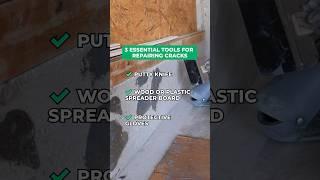 3 essential tools for repairing crack ️ #flooring #epoxy #epoxyfloor #garage #epoxyflooring