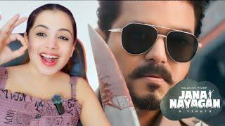 The First Roar - Jana Nayagan | Thalapathy Vijay | H Vinoth | Pooja Hegde | Anirudh | KVN | Reaction