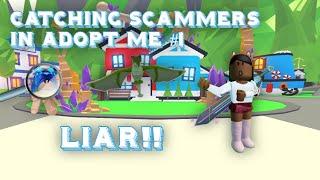 CATCHING SCAMMERS IN ADOPT ME #1