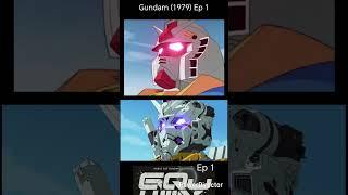 Gundam first fight comparison